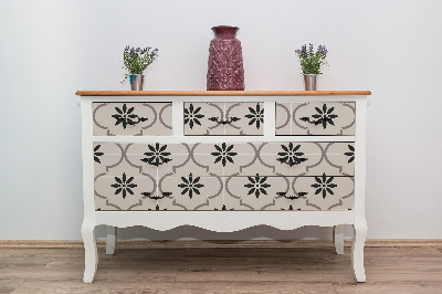 Furniture sticker Arabic Flower pattern