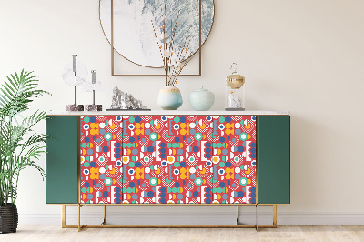 Decorative sticker for furniture Geometric vintage pattern