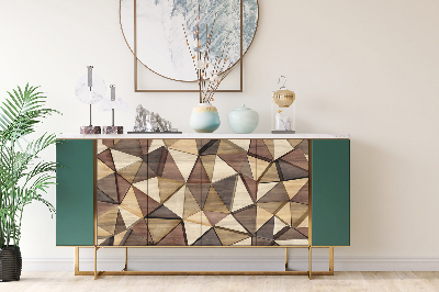 Decorative sticker for furniture 3D triangles