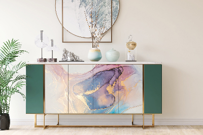 Decorative sticker for furniture Colorful marble