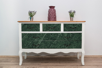 Furniture sticker Green marble