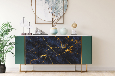 Decorative sticker for furniture Blue marble