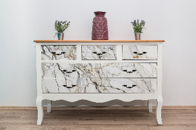 PCV sticker for furniture Cracked marble