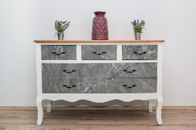 Decorative sticker for furniture Gray marble