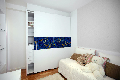 PCV sticker for furniture Blue marble