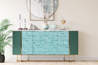Furniture sticker Turquoise brick