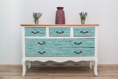 Furniture sticker Turquoise brick