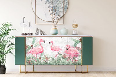 Furniture sticker Flamingos