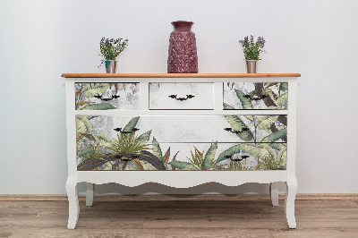 Decorative sticker for furniture Tropical leaves