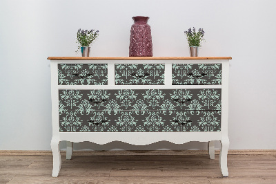 Furniture sticker Floral damask pattern