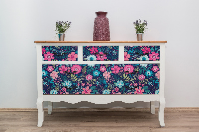 Furniture sticker Floral pattern