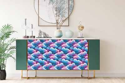 Furniture sticker Retro clouds graphics