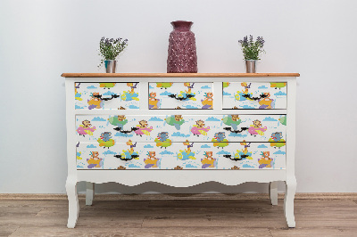 Furniture sticker Animals and planes