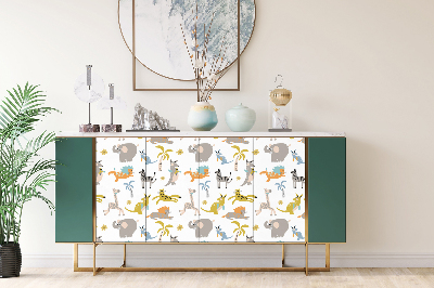 Decorative sticker for furniture Animals Africa