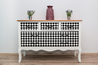 Furniture sticker Oblique chessboard