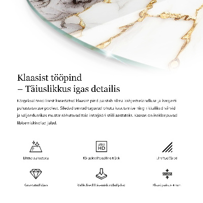 Table top Marble graphic composition