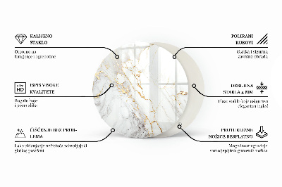 Table top Marble veins in design