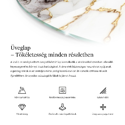 Table top Marble veins in design