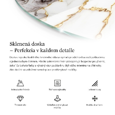 Table top Marble veins in design