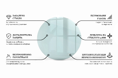 Round table top transparent