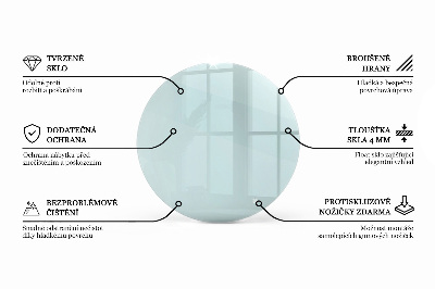 Round table top transparent