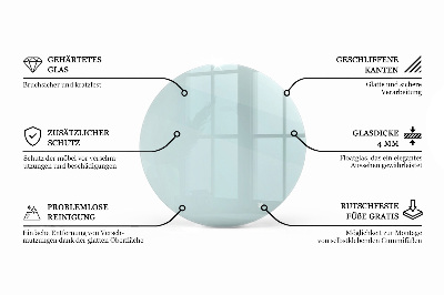 Round table top transparent