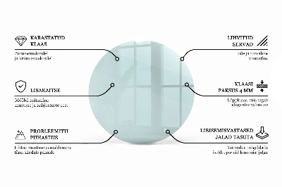 Round table top transparent