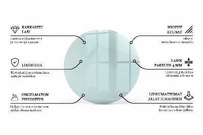 Round table top transparent