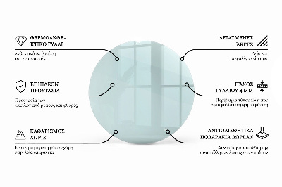 Round table top transparent