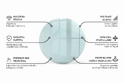 Round table top transparent
