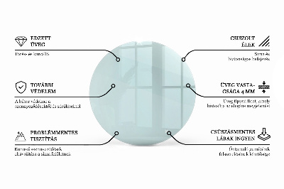 Round table top transparent