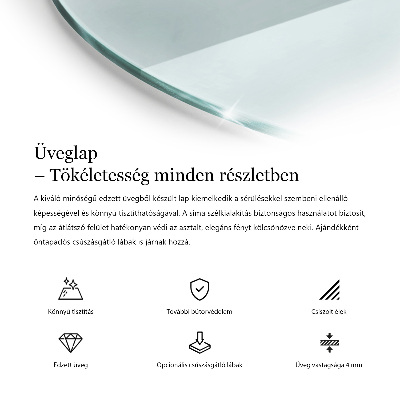 Round table top transparent