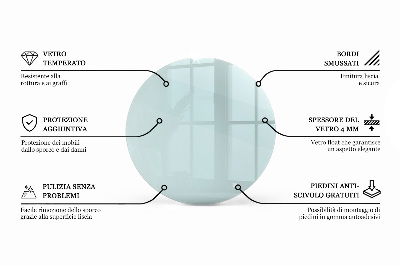Round table top transparent