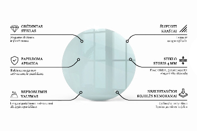 Round table top transparent