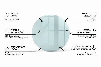 Round table top transparent