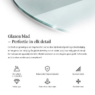 Round table top transparent