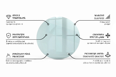 Round table top transparent