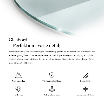 Round table top transparent