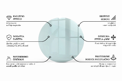 Round table top transparent