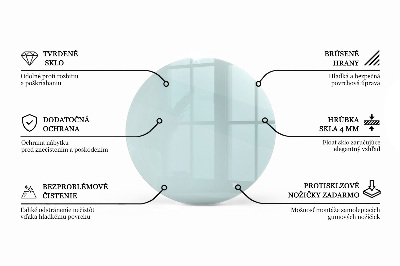 Round table top transparent