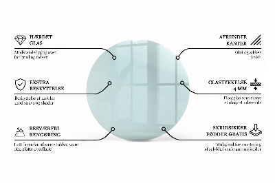 Round table top transparent