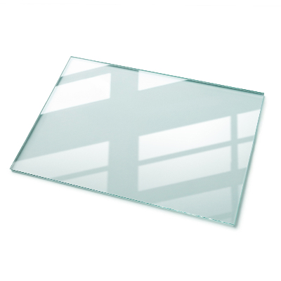 Rectangular glass table transparent