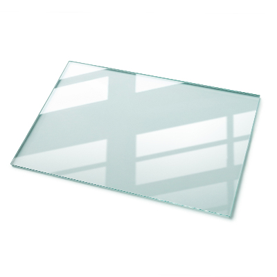 Rectangular glass table transparent