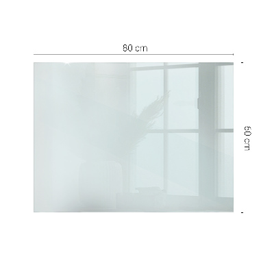 Rectangular glass table transparent