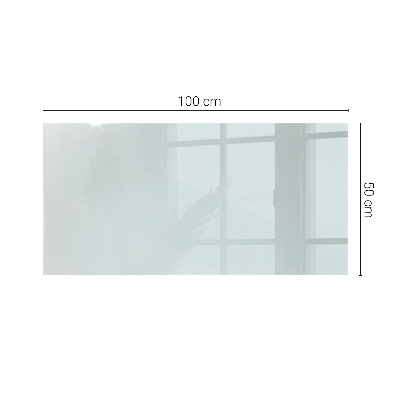 Rectangular glass table transparent