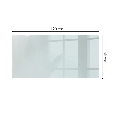 Rectangular glass table transparent