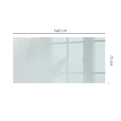 Rectangular glass table transparent