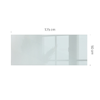 Rectangular glass table transparent