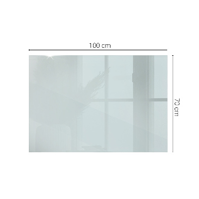 Rectangular glass table transparent