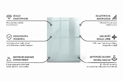 Rectangular glass table transparent